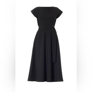 NWT MEEM Label Black Midi Dress w/pockets UK SZ: SM (see last pic - size guide)